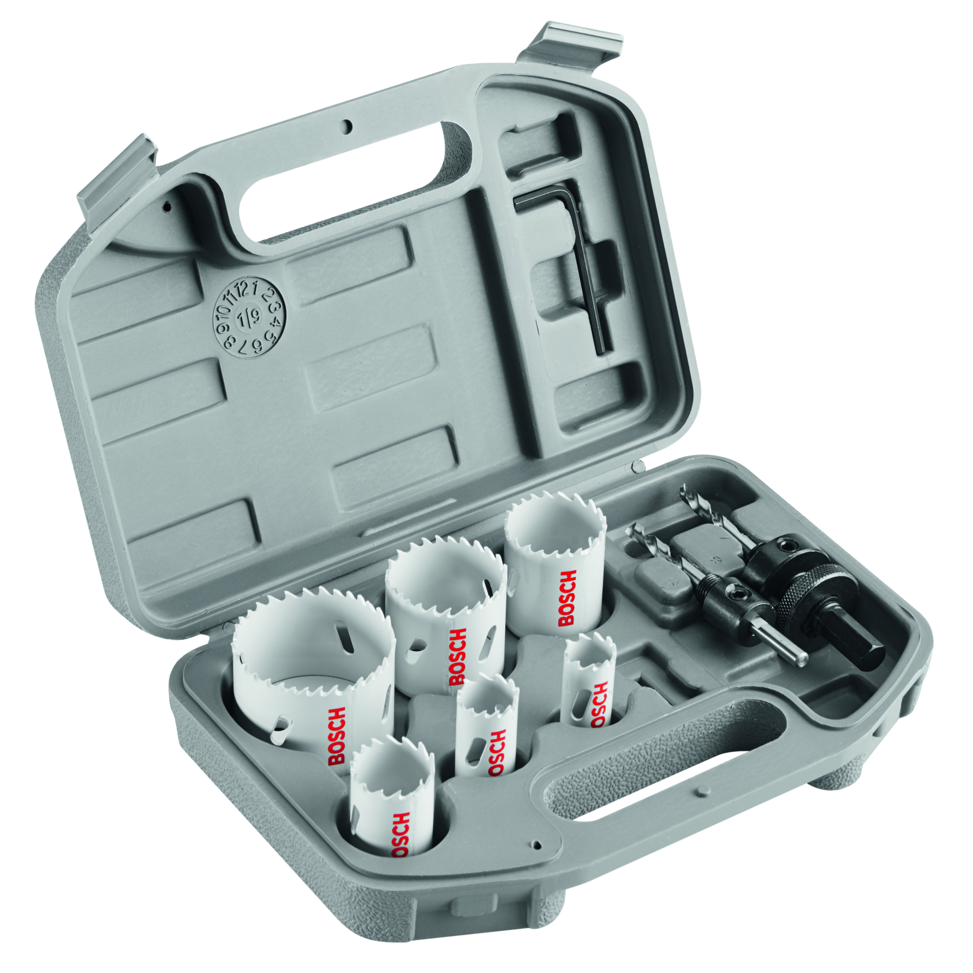Bosch General-Purpose Bi-Metal Hole Saw Kit — 9 Pcs, 3/4in. to 2in., Universal Arbor, Model# HSBIM9